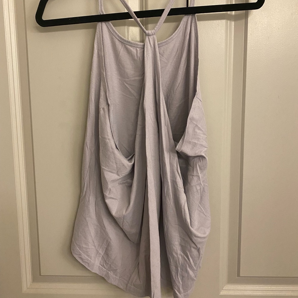 Fabletics Grey Neema Draped Razorback Tank Size S - Picture 4 of 4